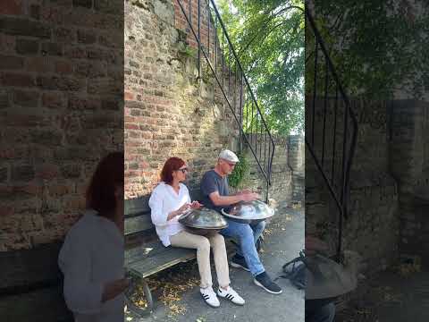 „Stürmische“ Jam Session in Zons mit @juergengromotka #handpan #handpanmusic