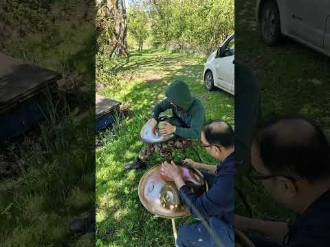His first day playing a handpan! | Acero D Kurd | Handpan Lessons