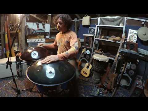 the left hand jamming with the right