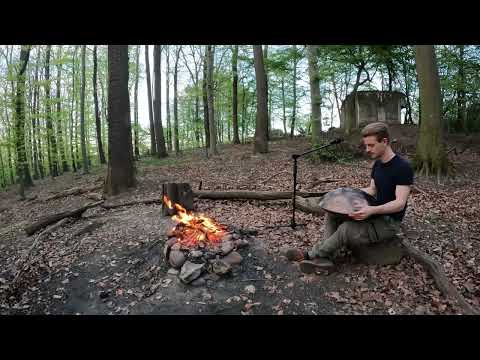 Jamming in the woods with my handpan [432 hz]