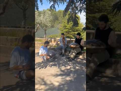 Finding Shade in The Greeneries with Friends . Handpan D Kurd | Handpan E Amara | Violin