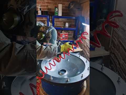 Pressing dimples and hammering dings | Handpan Maker | Learning to build my own handpans