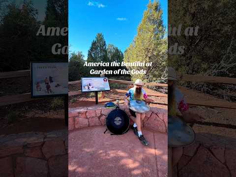 America the Beautiful at Pikes Peak 🇺🇸⛰️ #americathebeautiful #pikespeak #gardenofthegods #handpan