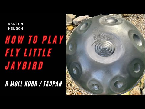 Handpan Beginner Tutorial „Fly Little Jaybird“ | Handpan Flow| Taopan D Moll Kurd #tutorial