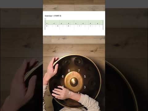 Handpan Tutorial, Exercise for Hang Massive-Once Again Part B 1, D Kurd, Learn with Kristina Savkova