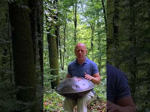 Playful Handpan Jam in the Forest