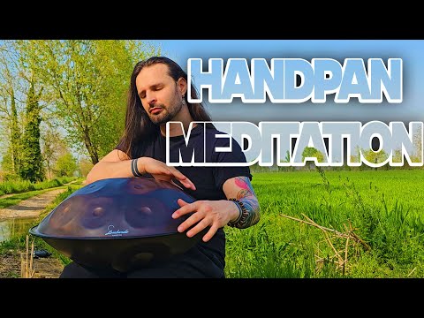 Playing Handpan in the Wind | Positive energy | Windy Meadow ♬02