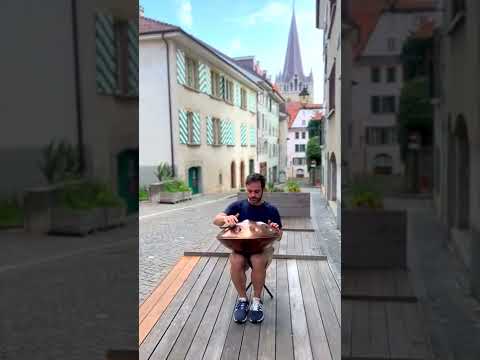 Handpan in Lausanne, Switzerland: The old city center is BEAUTIFUL