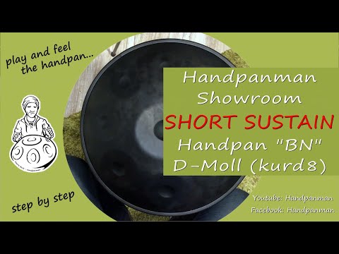 052 - Handpan Showroom - D-Minor Kurd 8 - Short Sustain - Handpanman Pierre Buck