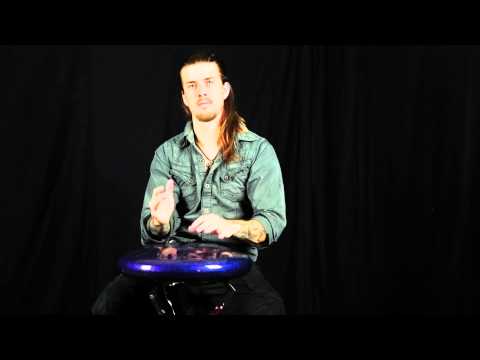 Ajna 16" 11 Note Steel Drum/Handpan/Hank E Akebono Scale Blue/Purple Chameleon