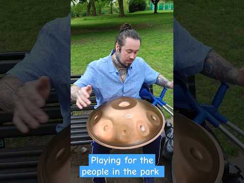 handpan music for the people in the park #handpan #handpanlove #viral #handpan #handpanmusic #happy