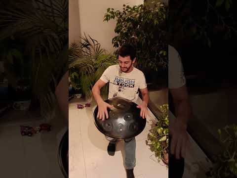 Playing with the 7/8  Handpan D Kurd #handpan #handpanmusic #percussion