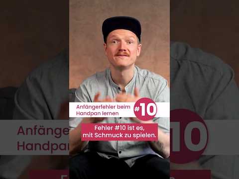 Handpan lernen Fehler #10: Mit Schmuck spielen #shorts