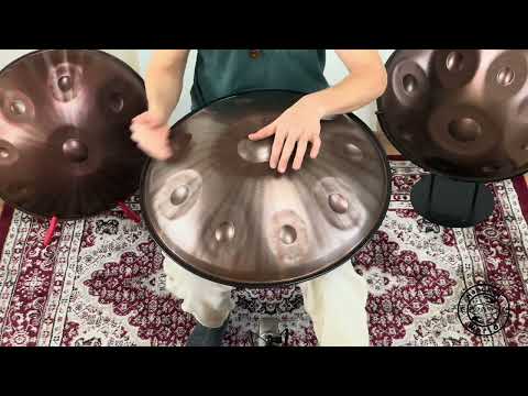 Aelo Handpan A2 Celtic/Amara 9 | Edelstahl (Stainless) | 440Hz | Scale: A2/E G A B C D E G
