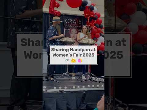 Handpan Demo at Women’s Fair 2025 🛸👩🛍️ #handpan #womensfair #handpandan #handpandemo #wichitaks