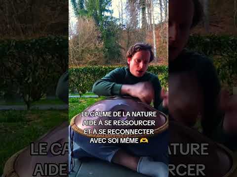 la nature aide l'être humain à se reconnecter avec soi même 🏕️ #drum #handpan #nature #zen #mindset