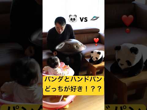 パンダとハンドパンどっちが好き！？ #handpan #handpanmusic #hangdrum #ハンドパン #パンダ #panda