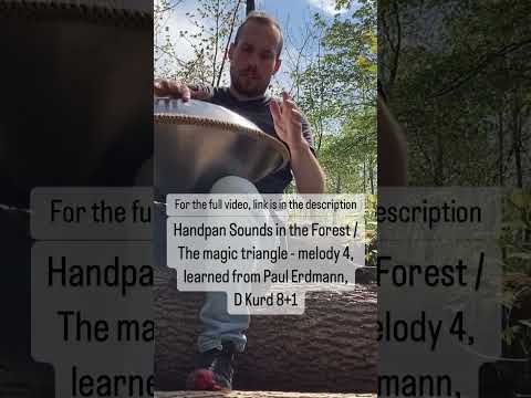 Handpan Sounds in the Forest / The magic triangle - melody 4, learned from Paul Erdmann, D Kurd 8+1