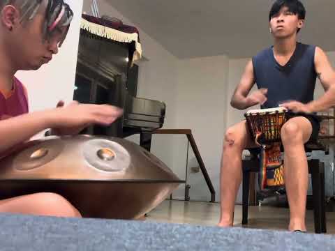 Late Night Jamming with my bro @ciiricist | Handpan and Djembe