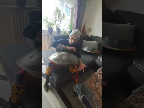 Handpan RAVPAN F Low Pygmy 11 Noten klangbeispiel Handyaufnahme
