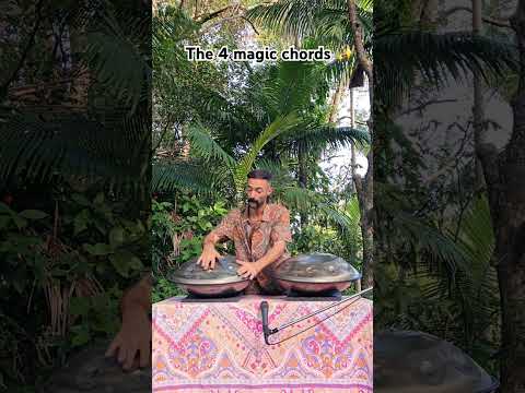 HANDPAN 4 magic chords✨️ #handpan #hangdrummusic #handpanmusic  #chords #learnmusic #musiceducation