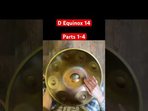 D Equinox Parts 1-4 #handpan #shorts #youtubeshorts #music #percussion #shortsfeed #musician