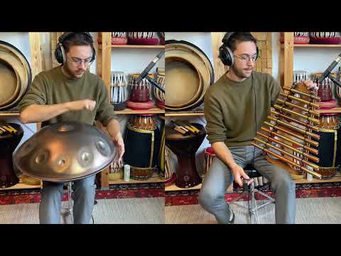 Meditative Handpan with Angel Harp | MAG Instruments D Kurd 12