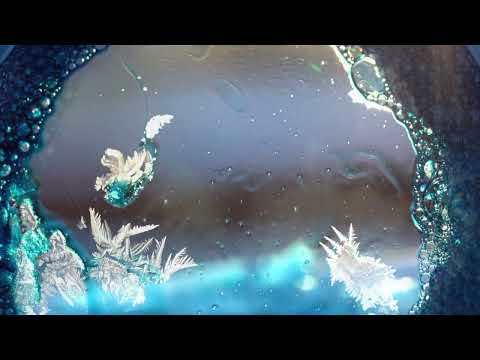 Ice Crystals Forming in Soap Bubbles with Handpan