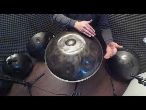 800 euro  MADE IN ITALY 100%   AMA Handpan ACCIAIO / STAINLESS STEEL -D KURD-RE MINORE -(Nr.  4.23 )