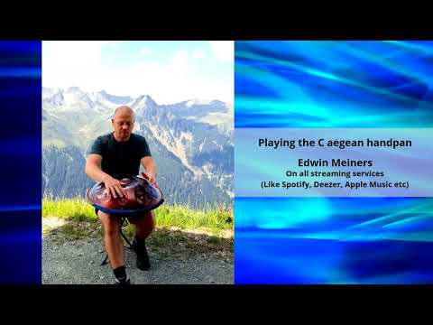 Playing the C aegean handpan. Edwin Meiners.