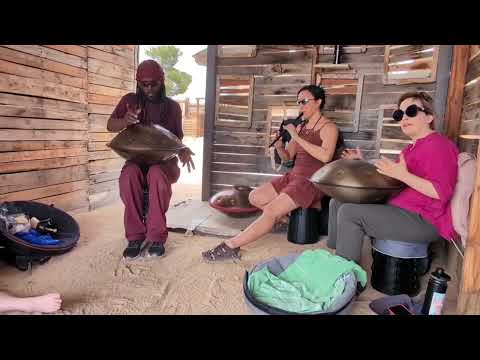 Joshua Tree Pantasia jam. Handpans, tin whistle, vocals