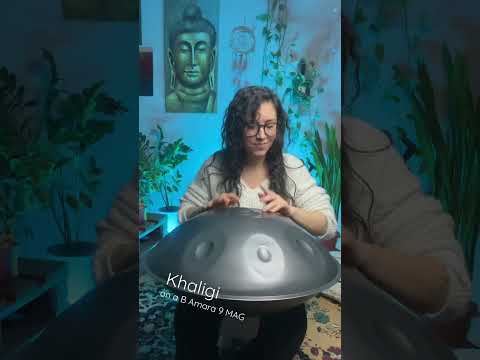 Khaligi on a B Amara 9 MAG #handpan 💕 #handpanmusic #handpanworld #handpans #handpanplayer