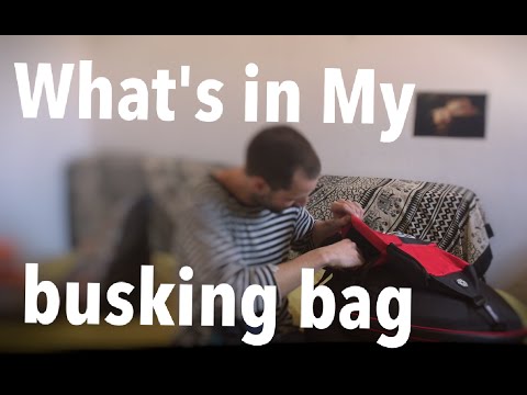 What's In My Busking Bag? Handpan vlog