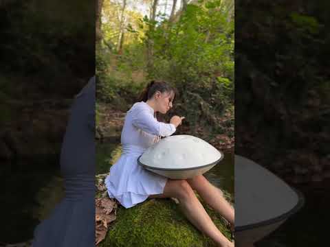 BeatRise 「TheWhite」Series - D Kurd 10+4 - White - by Ceren #shorts #short #handpan #handpandrum
