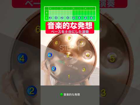 ベースを土台に音楽を広げる｜ハンドパンレッスン｜F♯ Kurd 9 # #ハンドパン # #handpan #レッスン #ヒーリングミュージック #癒し音楽 #リラックス音楽