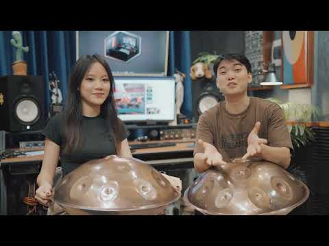 Trải nghiệm 2 chiếc Handpan HAY NHẤT 2025 dành cho người mới | D Aegean 18 notes (1111 Hz)