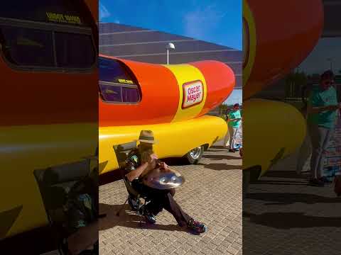 Oh, I Wish I Were an Oscar Mayer Wiener w/ Oscar Mayer Wienermobile 🌠#handpan #oscarmayer #wiener