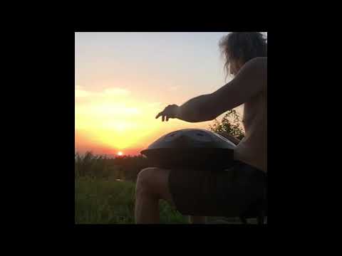 sunset over the rhinevalley / handpan meditation with nature sounds