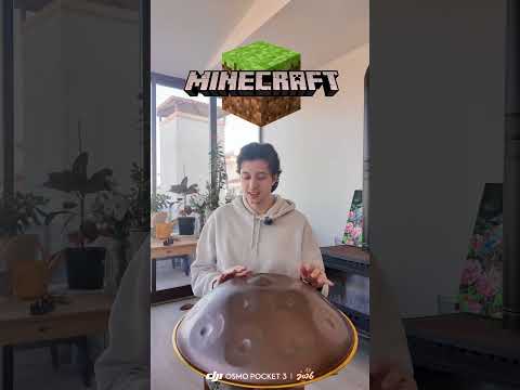 After so many “play Minecraft” comments, I finally tried it🌟Did it sound good? #handpan #minecraft