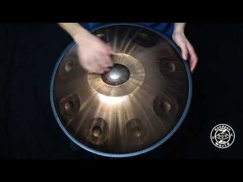 Aelo Handpan | A2 Dorian 12 | Edelstahl | 440Hz | A2/ (E F# G) A3 B C D E F# G A