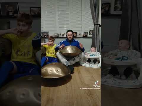 My son's love the handpan more baby lol #handpan #handpanmusic #handpanplayer #music #relax #happy