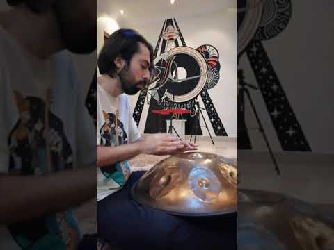 playing a new song with #handpan #hangdrum #هندپن #هنگدرام #alipantam