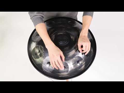 BLACK STORM 10 Notes 432hz 440hz HandPan Drum 22 Inch in D Celtic Minor