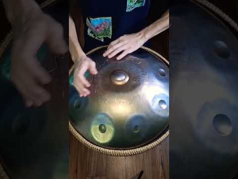 Thank You 🙏 | Handpan Drumming D Kurd 9 Notes Meditation Pattern #handpan #shorts #shortvideo
