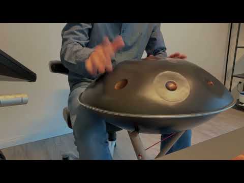 Handpan Kita Pantam D Kurd 9 / 440 Hz - Schwarz poliert