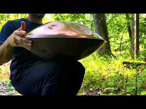 Handpan Music - Enjoy the RELAXING sound of WATER! long improvisation by the river 2