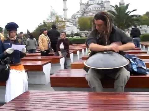 Handpan Music, Davide Swarup, Blue mosque, Istanbul
