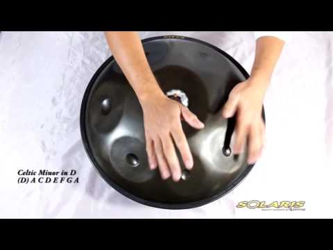 Solaris Handpan, Celtic Minor in D - (D) A C D E F G A