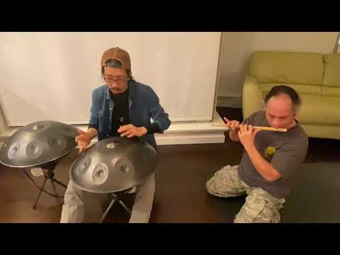 Handpan & Shinobue (篠笛) by Alcvin, Improvisation | Handpan music | Kiyoshi Iio - Handpan Journey