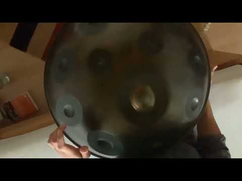 John Lennon`s "Imagine" played on Handpan F Voyager, Leaf Sound Sculpture